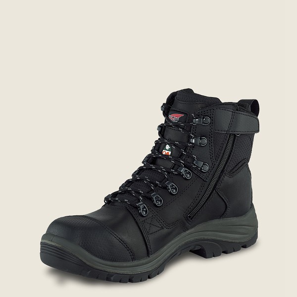 Bottes de Sécurité Red Wing - Trades - 6-Inch Side-Zip Waterproof Csa Toe - Noir - Homme 548CMUNXB